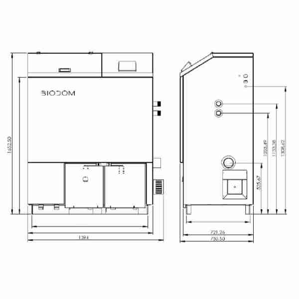 Пелетен котел BIODOM A 54, 54kW