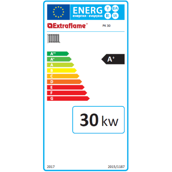 Пелетен котел EXTRAFLAME PK 30, 30kW*